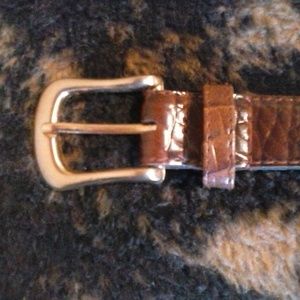 Accessories - WOMEN'S BROWN TEXTURED LEATHER BELT w/ GOLD BUCKLE Accessories - WOMEN'S BROWN TEXTURED LEATHER BELT w/ GOLD BUCKLE